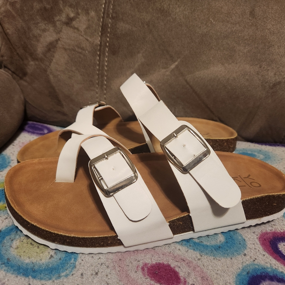 Yoki White Sandals